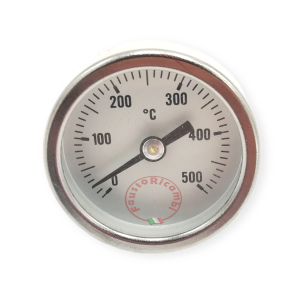 THERMOMETER FOR WOOD SMOKE OVEN 500 ° C DEGREES Ø 40 1/4 BARBECUE STOVE PYROMETER