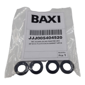 BAXI 4 PEZZI GUARNIZIONE PER SCAMBIATORE OR JJJ005404520 CALDAIA LUNA 240 I FI