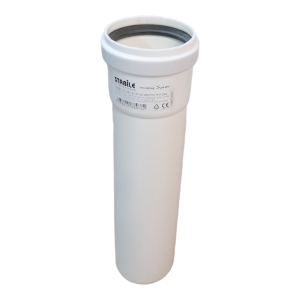 STABLE PP PIPE Ø 60 mm LONG 250 MM FOR SMOKE EXHAUST CONDENSATION BOILER