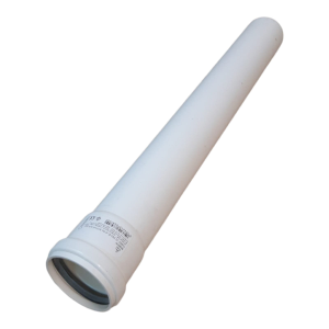 STABLE PPH PIPE Ø 60 mm LONG 1000 MM FOR SMOKE EXHAUST CONDENSATION BOILER