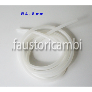 2.5 METRI TUBETTO SILICONE TIPO NL Ø INT 4MM EXT 8MM PER PRESSOSTATO CALDAIA