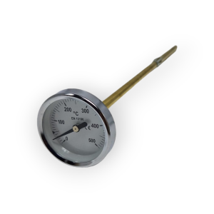 WOOD OVEN SMOKE THERMOMETER 500 ° C DEGREES LONG PROBE CM 30 PYROMETER