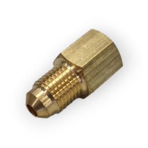 CASTE BRASS REDUCER Ø 1/4 MALE SAE X 1/8 FEMALE NPT COPPER PIPE AIR CONDITIONING REDUCED JOINT