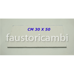 PANNELLO ISOLANTE LASTRA FIBRA CERAMICA CM 30X50 1200°C SP 10MM CALDAIA STUFA PELLET