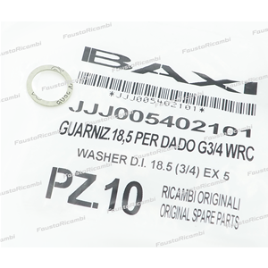 BAXI GUARNIZIONE 18,5 PER DADO 3/4 WRC 005402101 CALDAIA